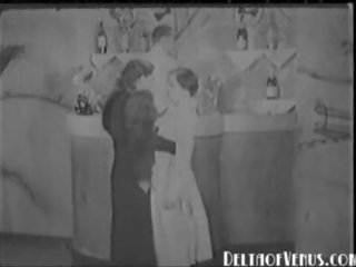 ビンテージ 1930s 大人 ビデオ - 女性は女性男性 三人組